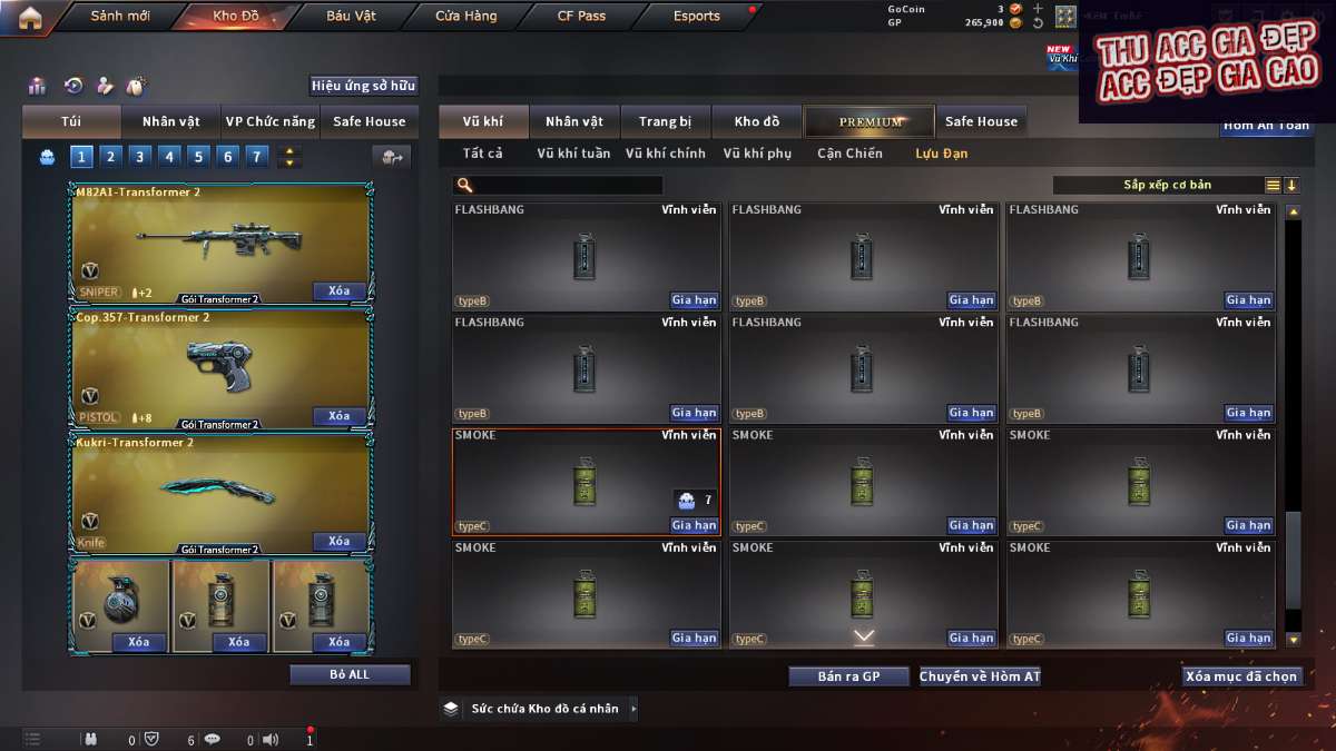 shop acc cf uy tin gia re